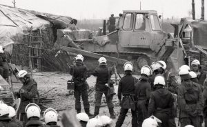  4.6.1980 - Räumung des Hüttendorfs auf 1004. Bild: G. Zint