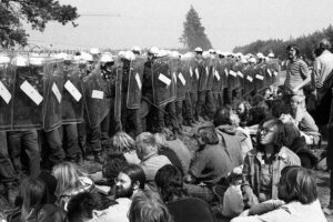 4.9.1982 – Tanz auf dem Vulkan, Gorleben. Bild: Umbruch Bildarchiv