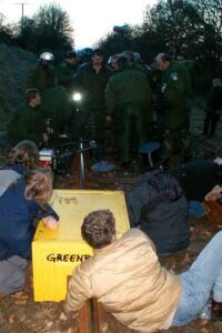 27.3.2001 – Greenpeace-Schienenwunder bei Oldendorf; Bild: de.indymedia.org