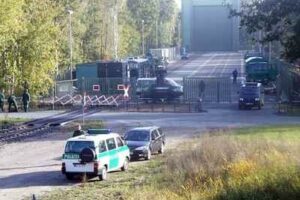 Ende Oktober 2004: Verladebahnhof Dannenberg