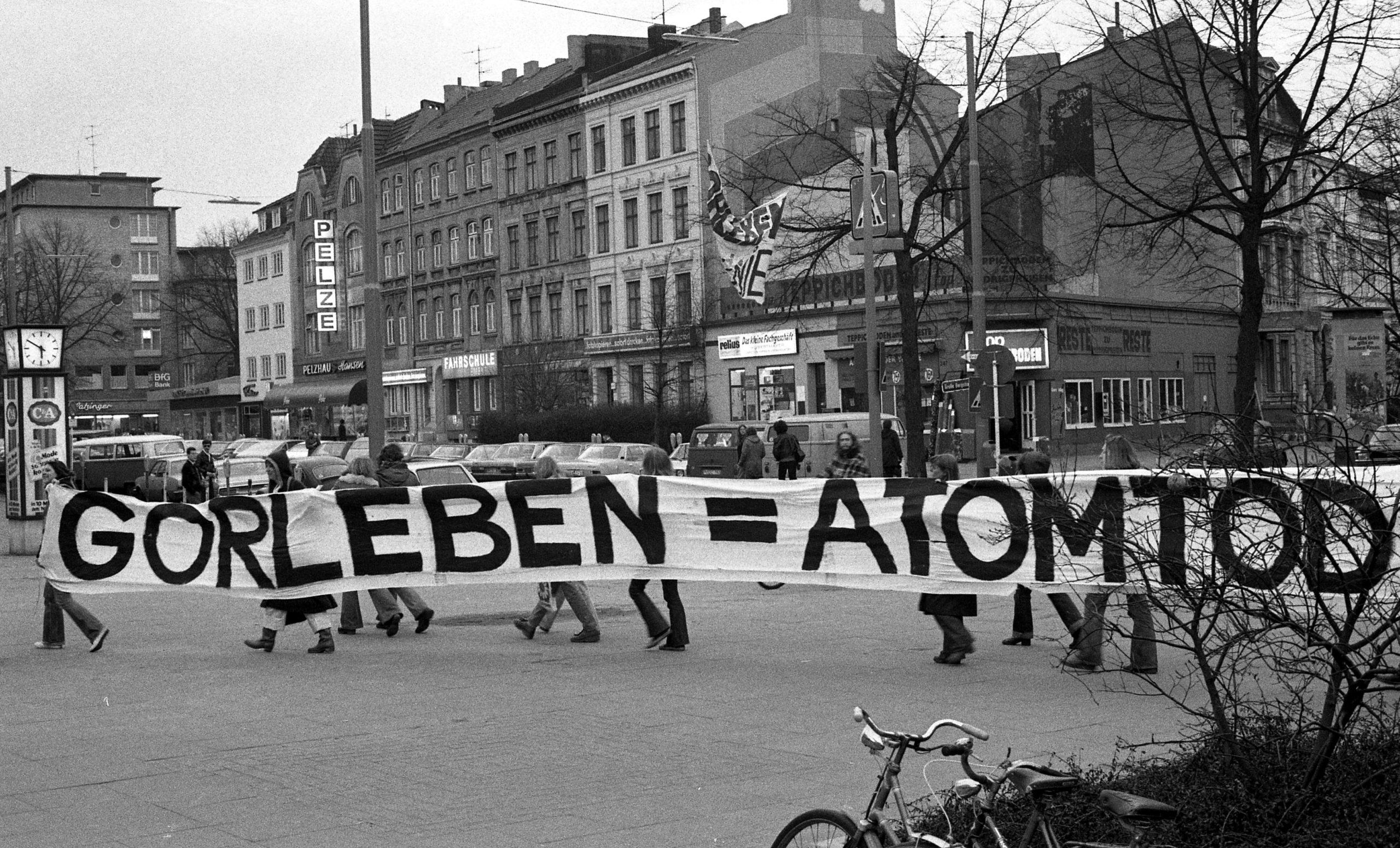 Hamburg: Demo gegen Baubeginn in Gorleben am 14.03.1979. Foto: G. Zint