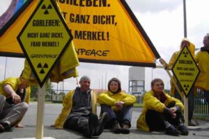19.07.2005 – Greenpeace Aktion in Gorleben, Foto: D. Metk