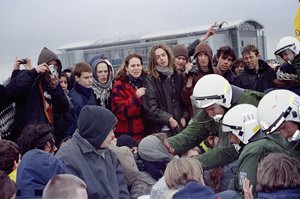 März 1998: Castortransport nach Ahaus; Bild: Umbruch Bildarchiv